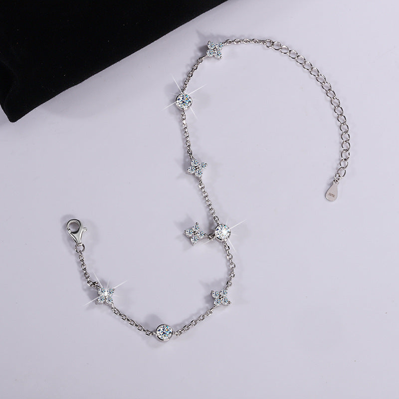 Moissanit Armband aus S925 Silber