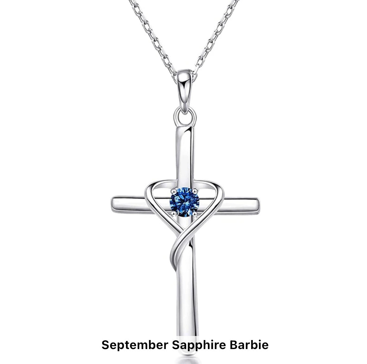 Zeitlose S925 Silber Schlüsselbeinkette mit Kreuzanhänger