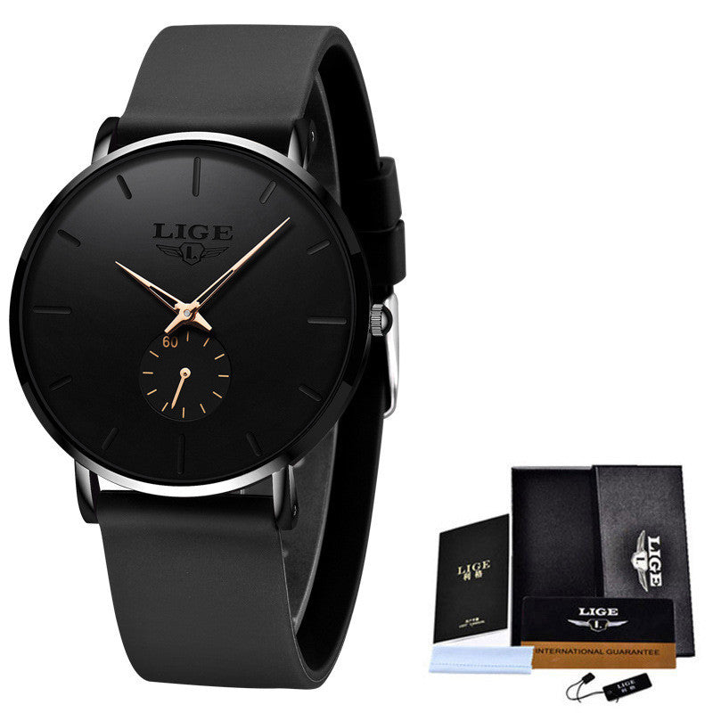 LIGE Minimalistische Quarzuhr – Eleganz in schlichtem Design