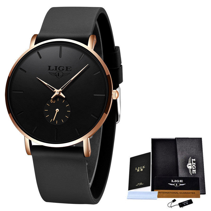 LIGE Minimalistische Quarzuhr – Eleganz in schlichtem Design