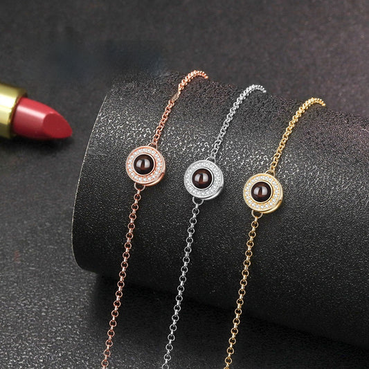 S925 Sterlingsilber Scheibenarmband