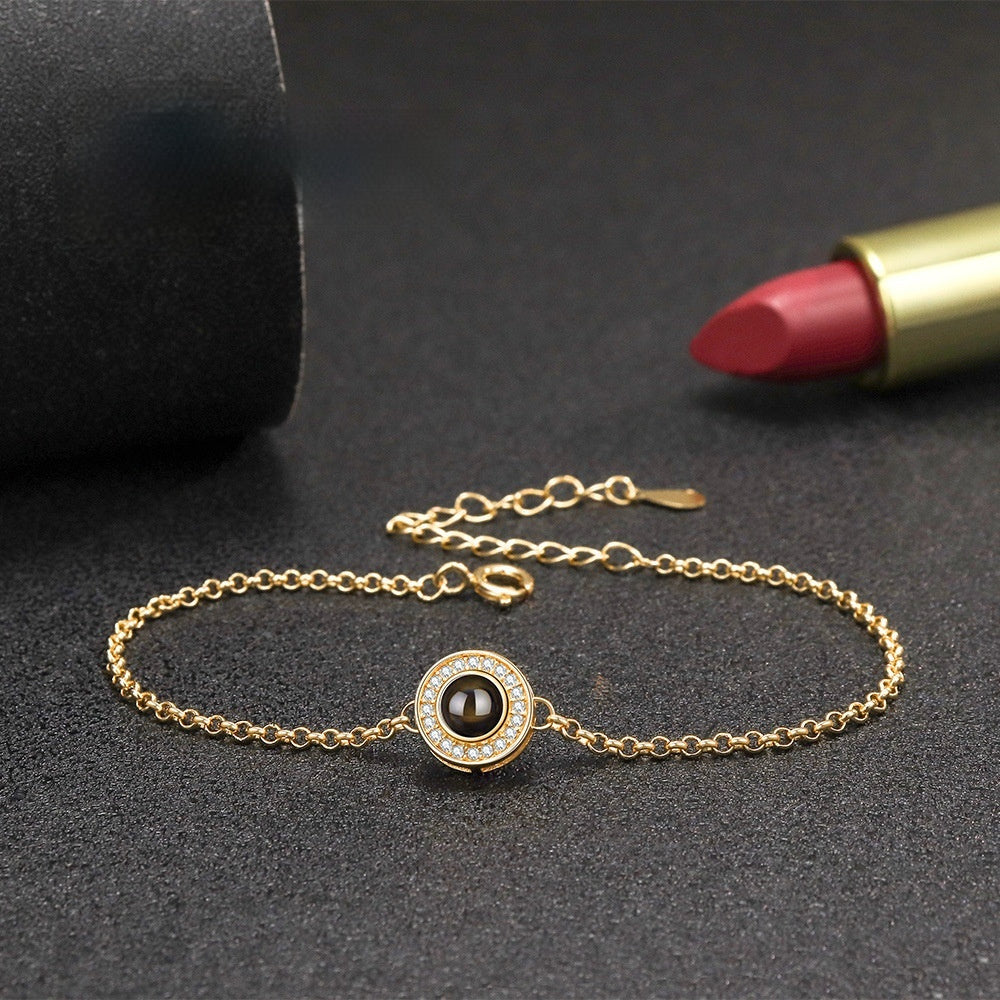 S925 Sterlingsilber Scheibenarmband
