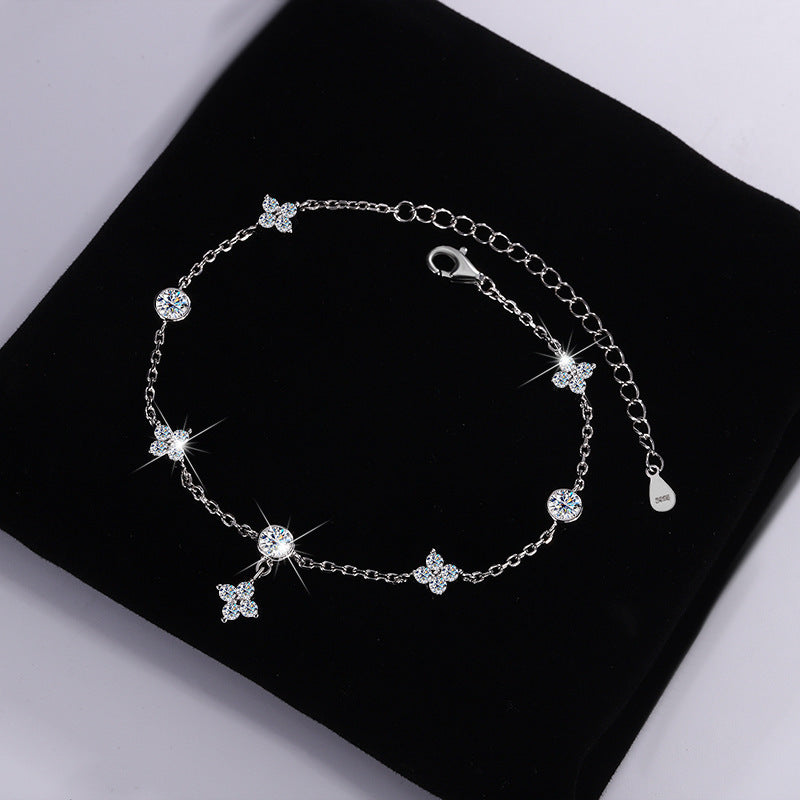 Moissanit Armband aus S925 Silber