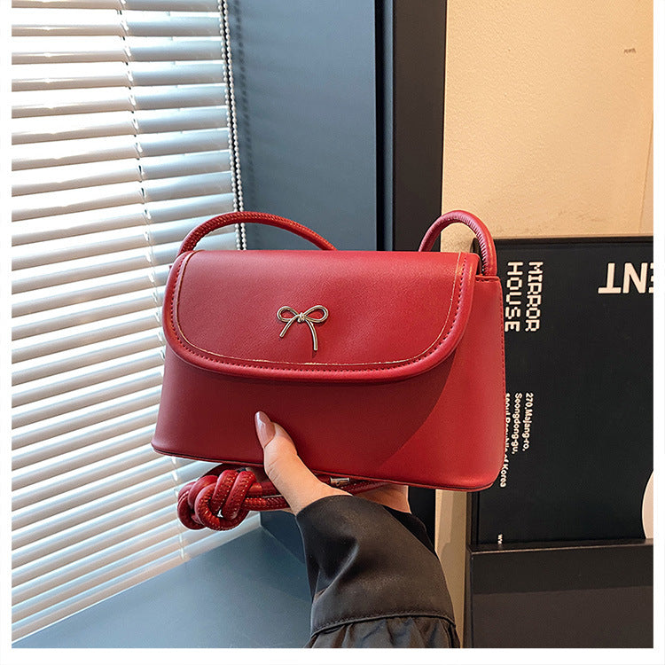 Elegante Mini-Schultertasche aus PU-Leder