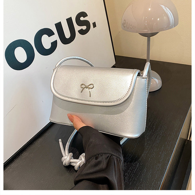 Elegante Mini-Schultertasche aus PU-Leder
