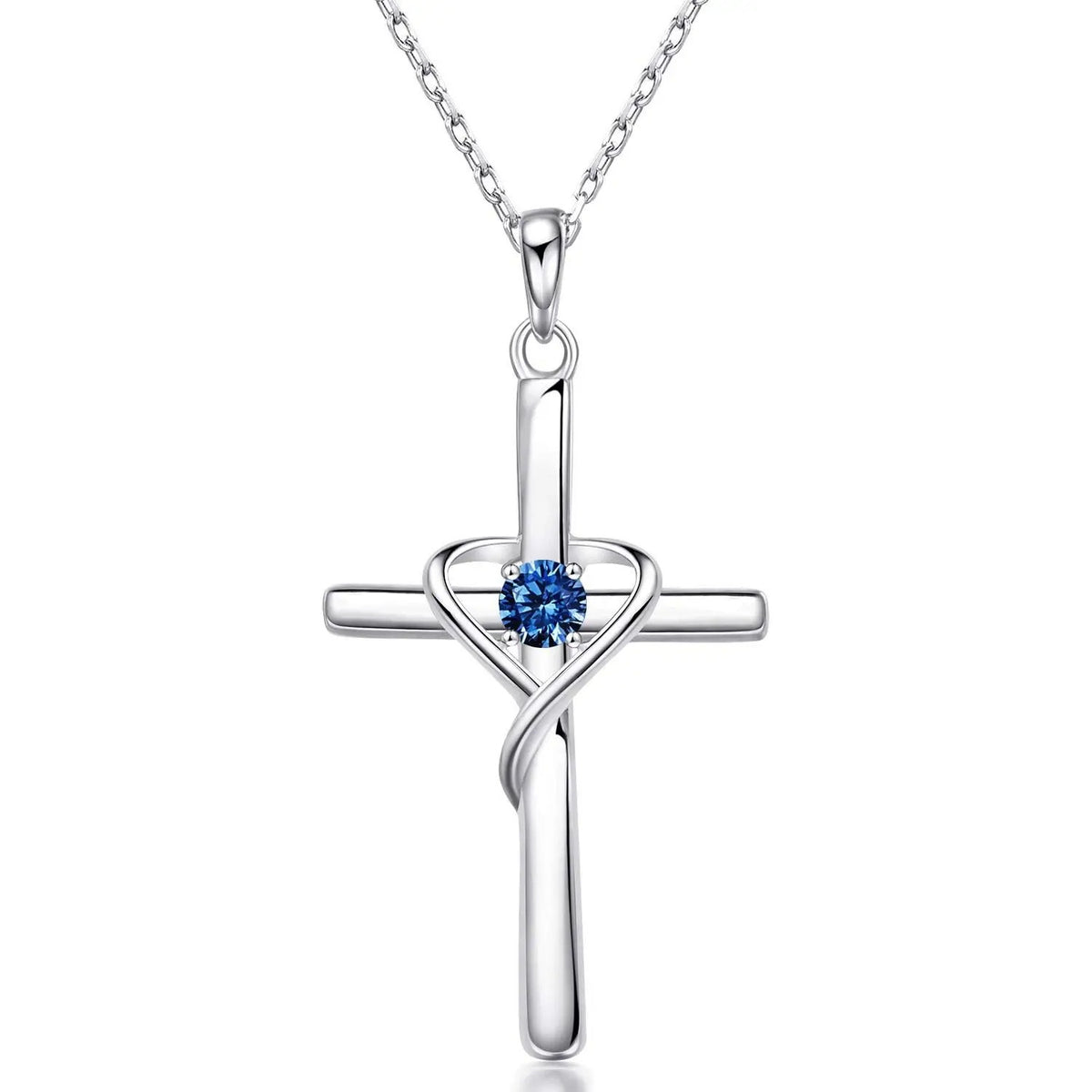 Zeitlose S925 Silber Schlüsselbeinkette mit Kreuzanhänger