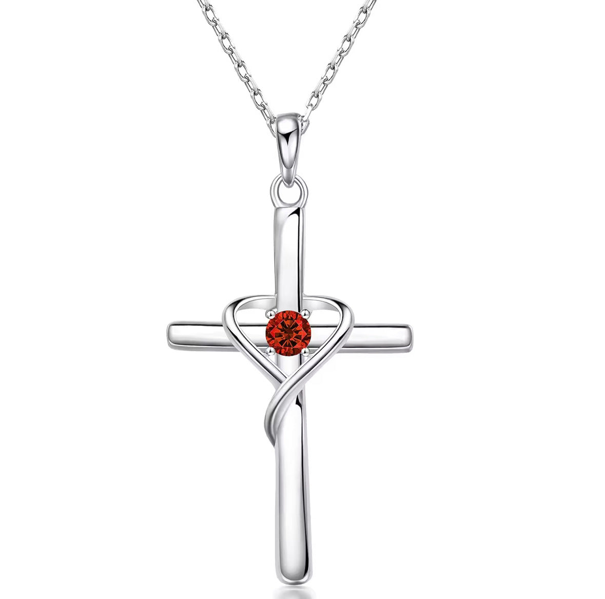 Zeitlose S925 Silber Schlüsselbeinkette mit Kreuzanhänger
