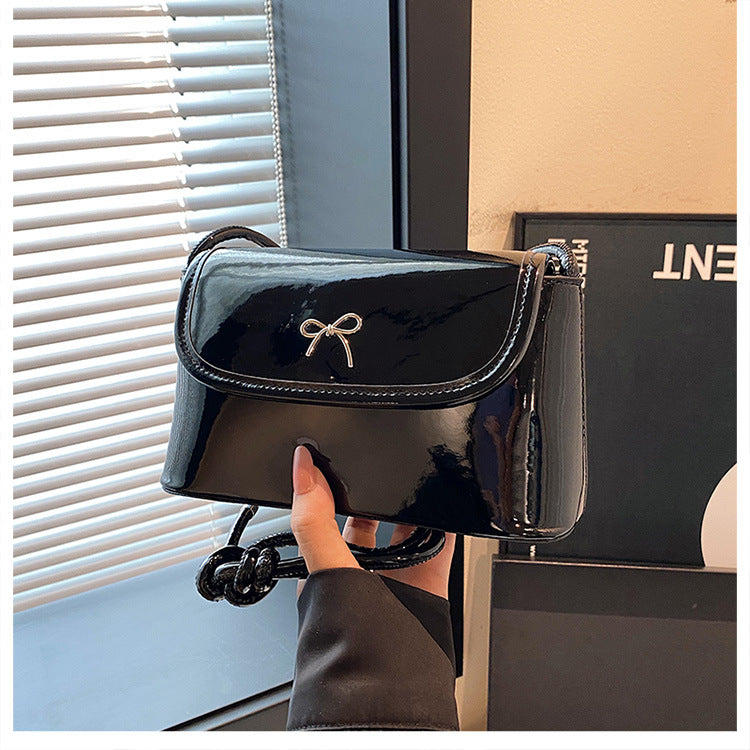 Elegante Mini-Schultertasche aus PU-Leder