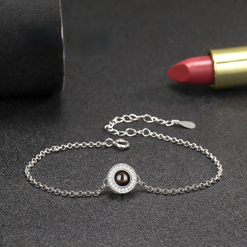 S925 Sterlingsilber Scheibenarmband